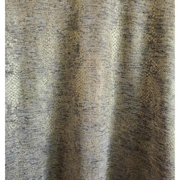 Calvin Klein Women's Cardigan Size 1X Gray Gold Shimmer Flattering Open Front - Picture 3 of 6